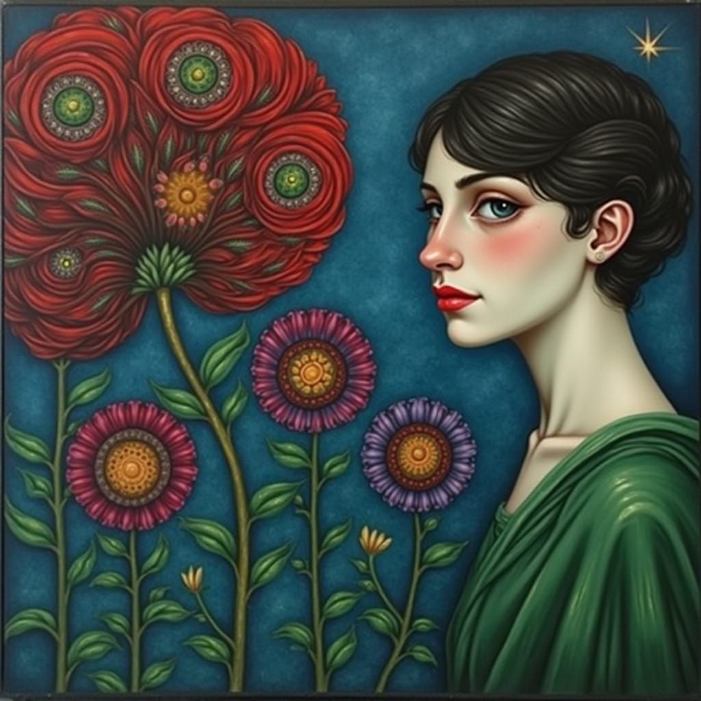 Allegorical Masterpiece: Beauty and Truth in Vibrant Composi...