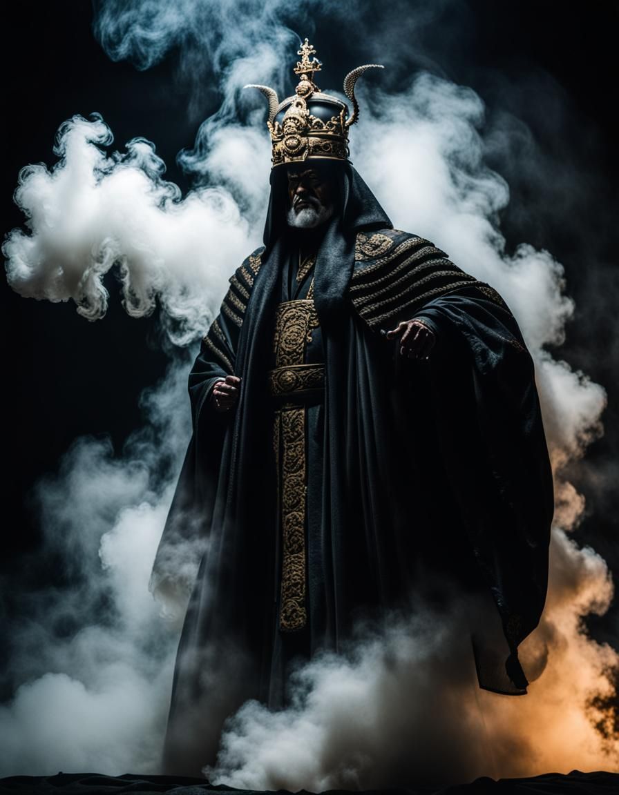 Dramatic Low-Angle Portrait of Emperor Groovius