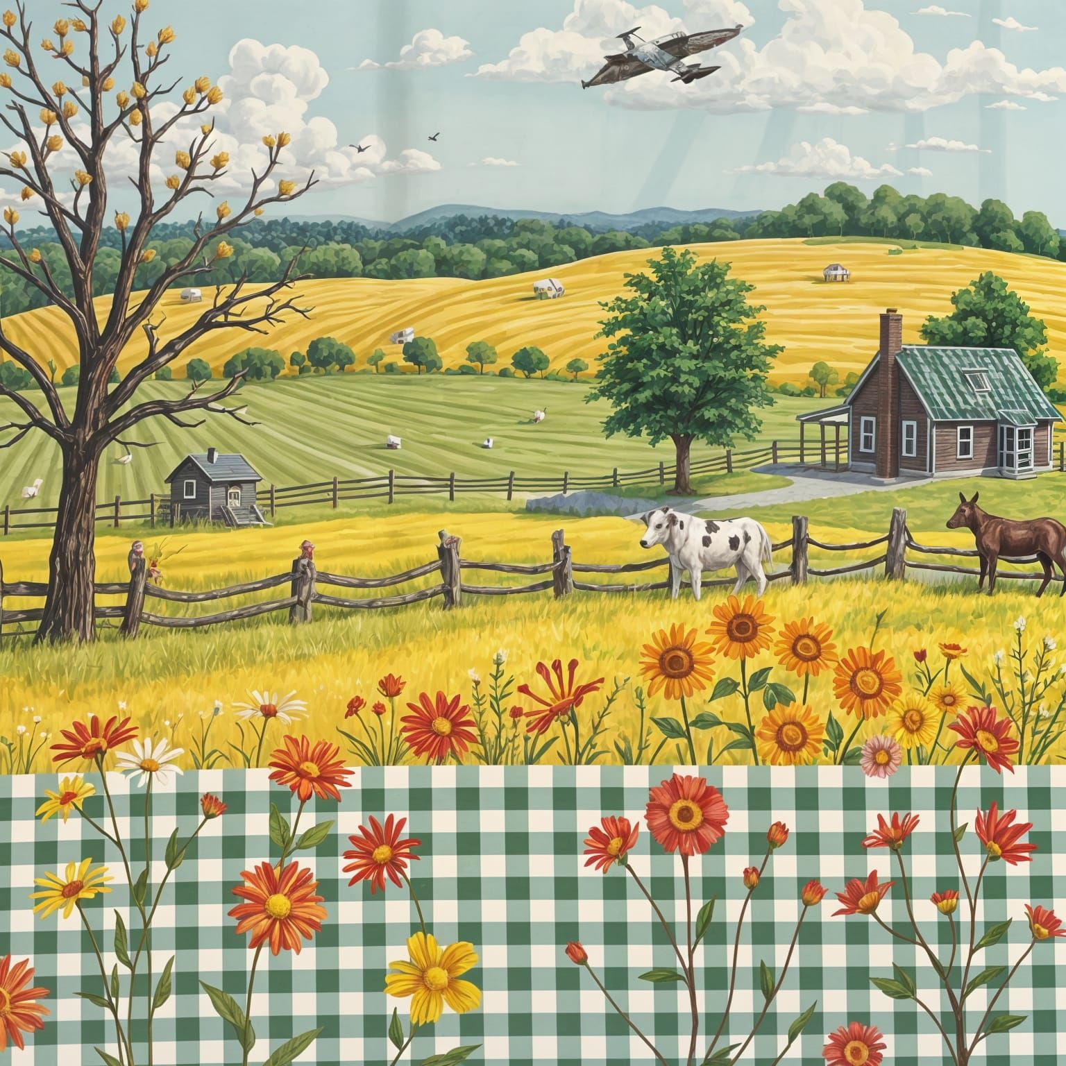 Classic Gingham Print in Vibrant Colors
