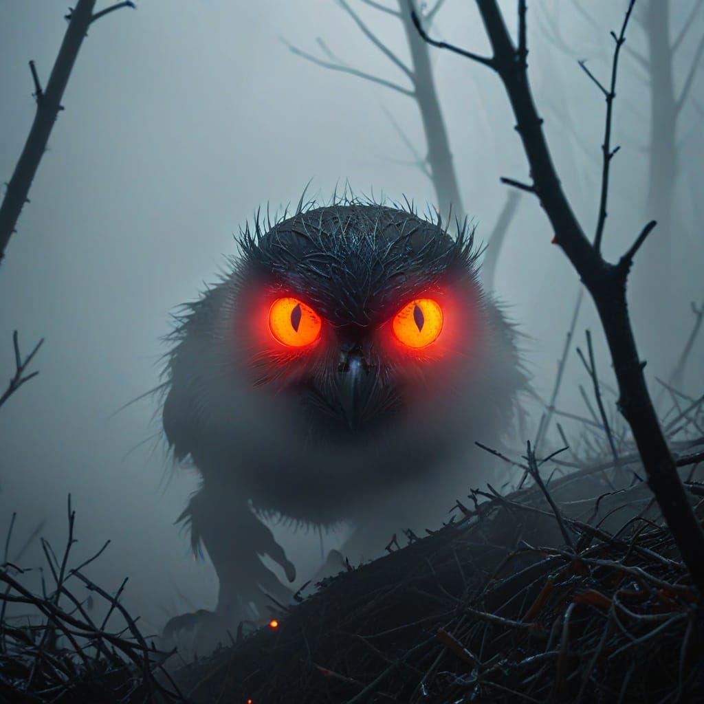 Bird with Red Eyes