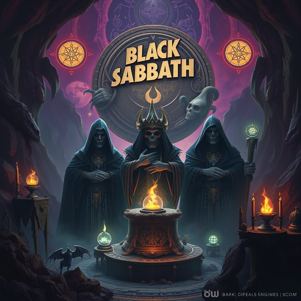 Black Sabbath in Mystical Realm: Fantasy Concept Art