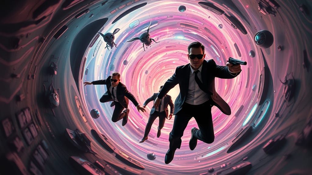 Men in Black Agents in Cosmic Rabbit Hole