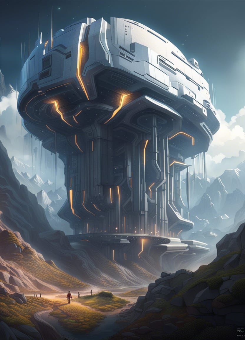 Futuristic Terraforming Machine Creates New Lands