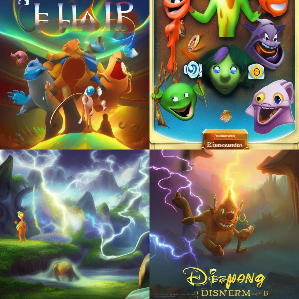 Elemental Origins: 3D Digital Art in Pixar Style