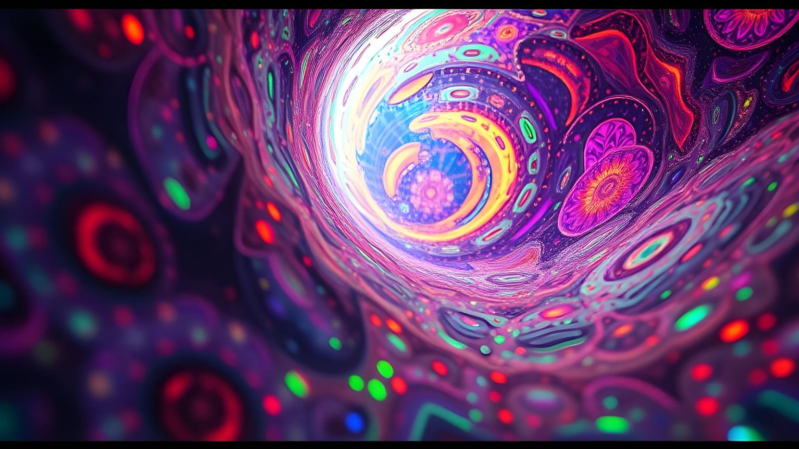 Acid Vision: Surreal Subatomic Kaleidoscope