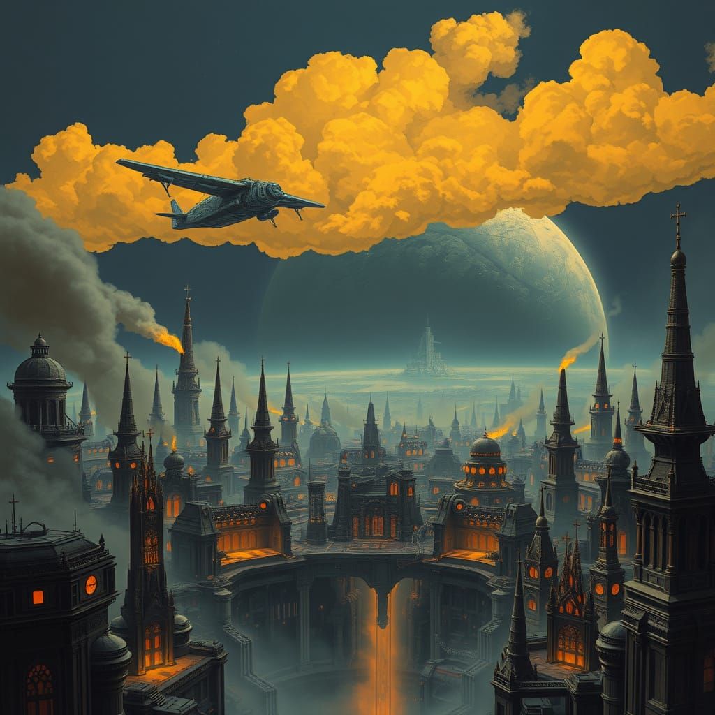 Forgotten Forge World Glasgow IV in Muted Sci-Fi Hues