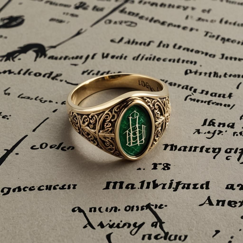 Malfoy Signet Ring Close-Up