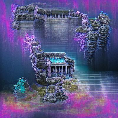 Sunken Temple of an Ancient Civilization