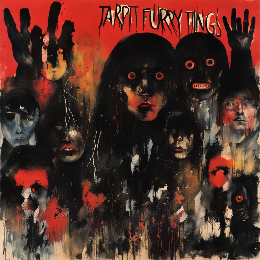 Indie Rock Album Cover in German Expressionism Style