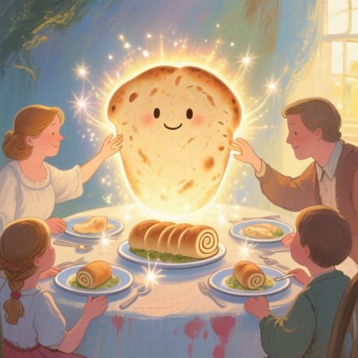 Magical Pita Bread Shares Warmth at Family Dinner