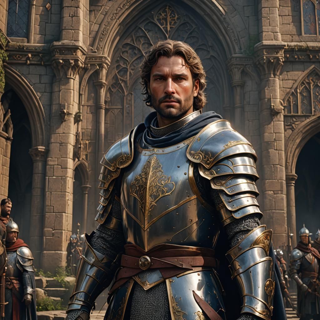 Lancelot the First Knight: Detailed Fantasy Portrait