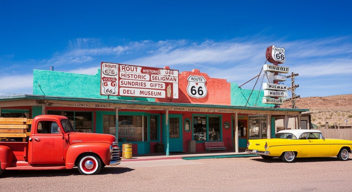 Vibrant Roadside Attraction Along Route 66