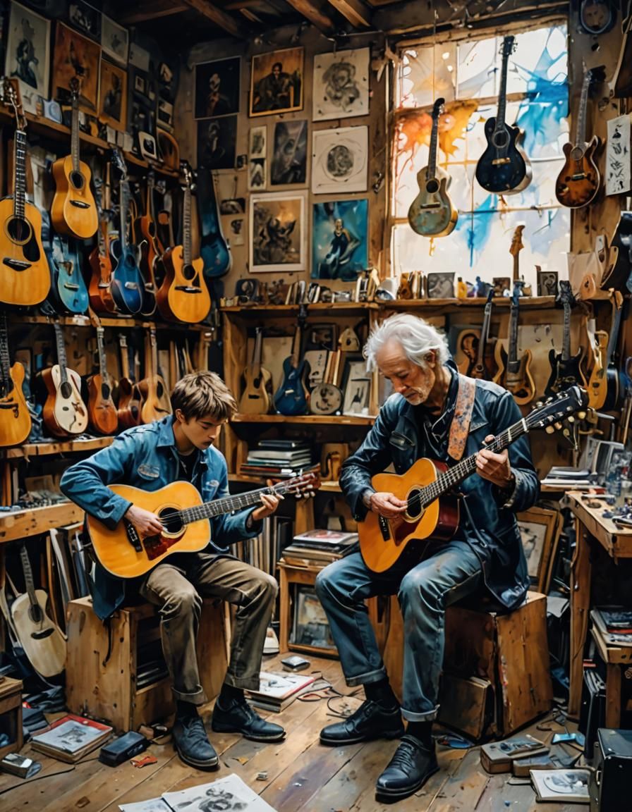 Guitar Masterclass in Solarpunk Style