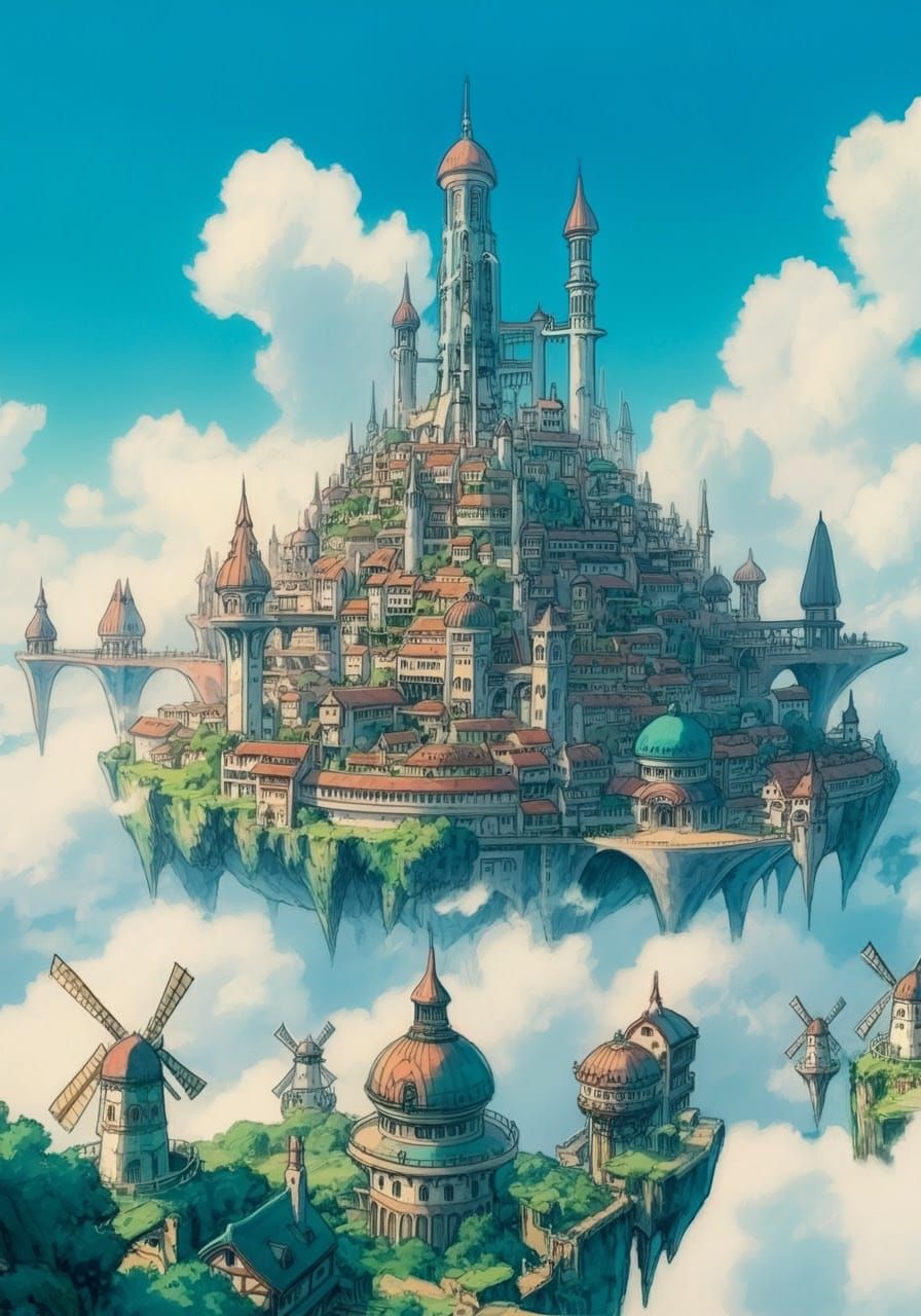 Ethereal Metropolis of Wonder and Discovery