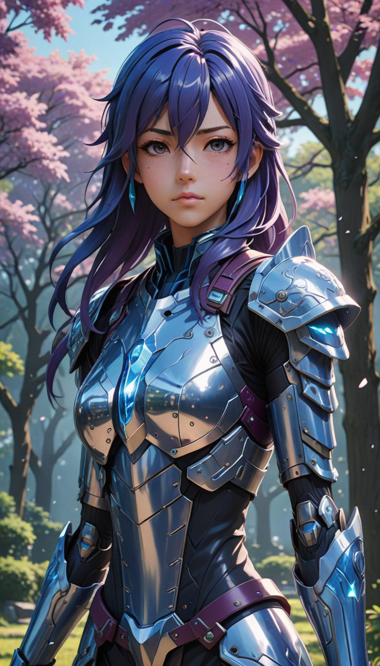 Hyper-Realistic Anime Goddess in Stunning Outdoor Scenery