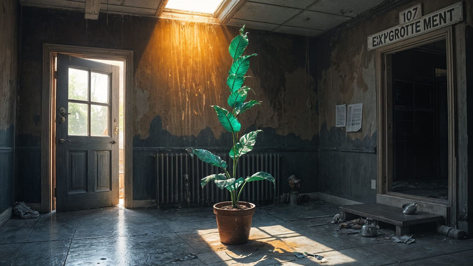 Abandoned Laboratory in Decay with Golden Sunlight
