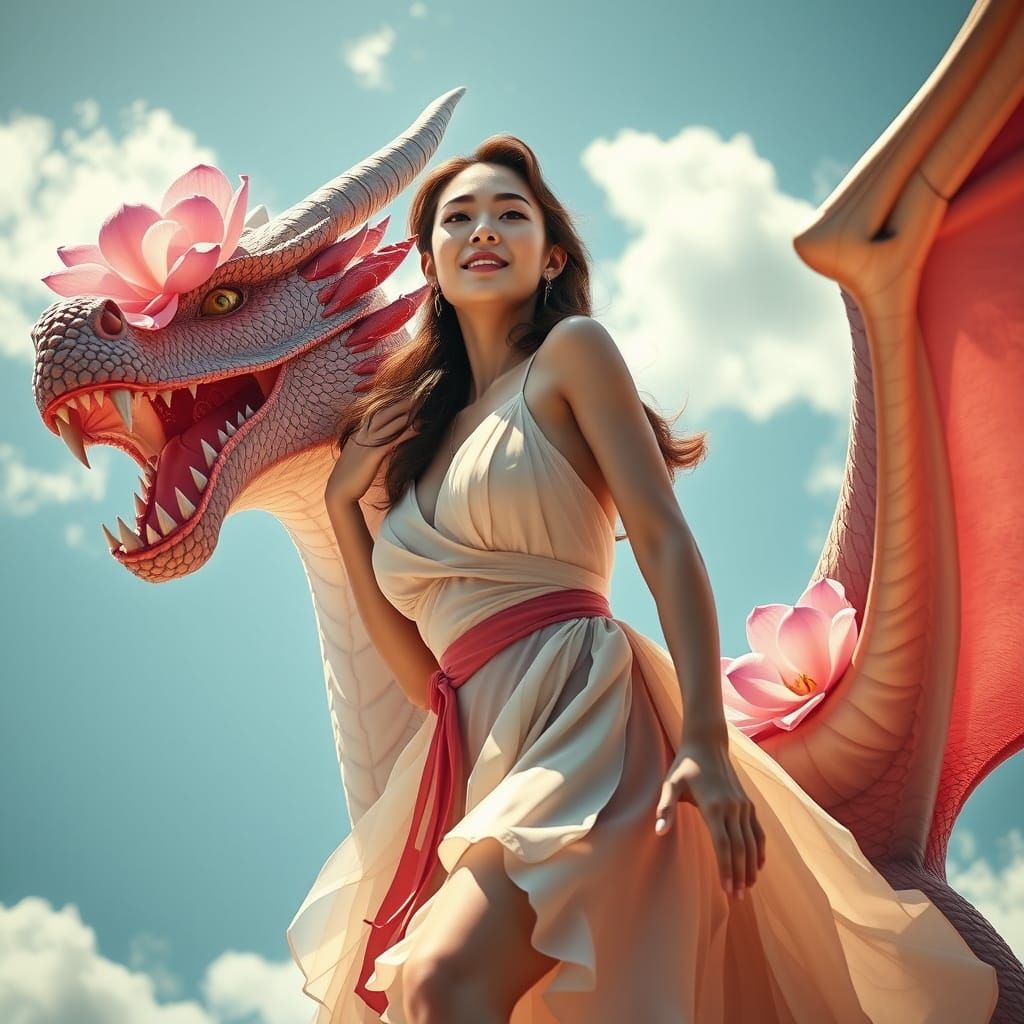 Dragon Rider: Scarlett O'Hara in Fantasy Art