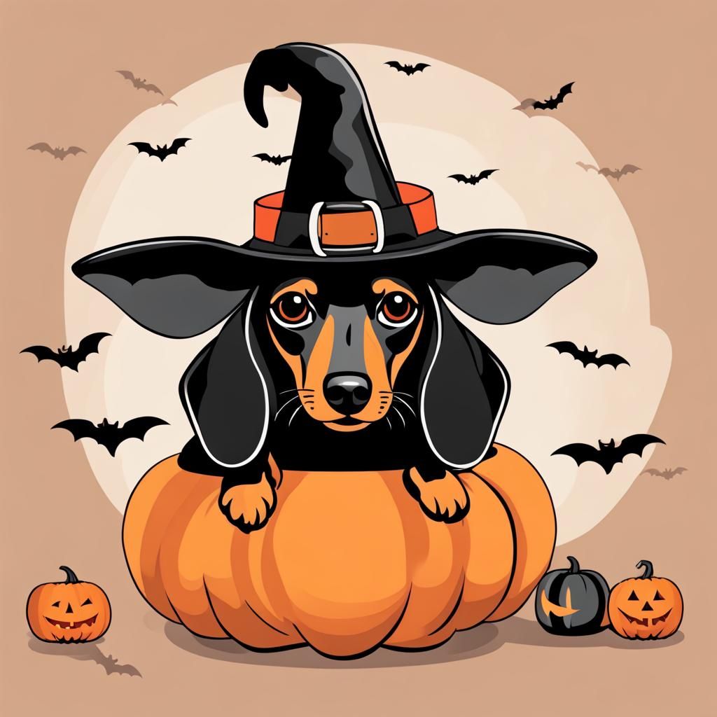 Halloween Dachshund Image
