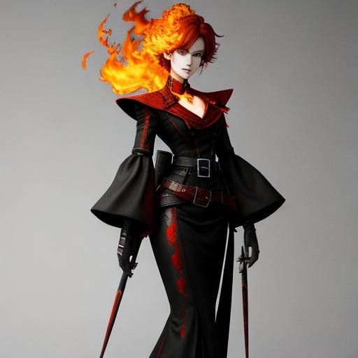 Abstract Fiery Visual