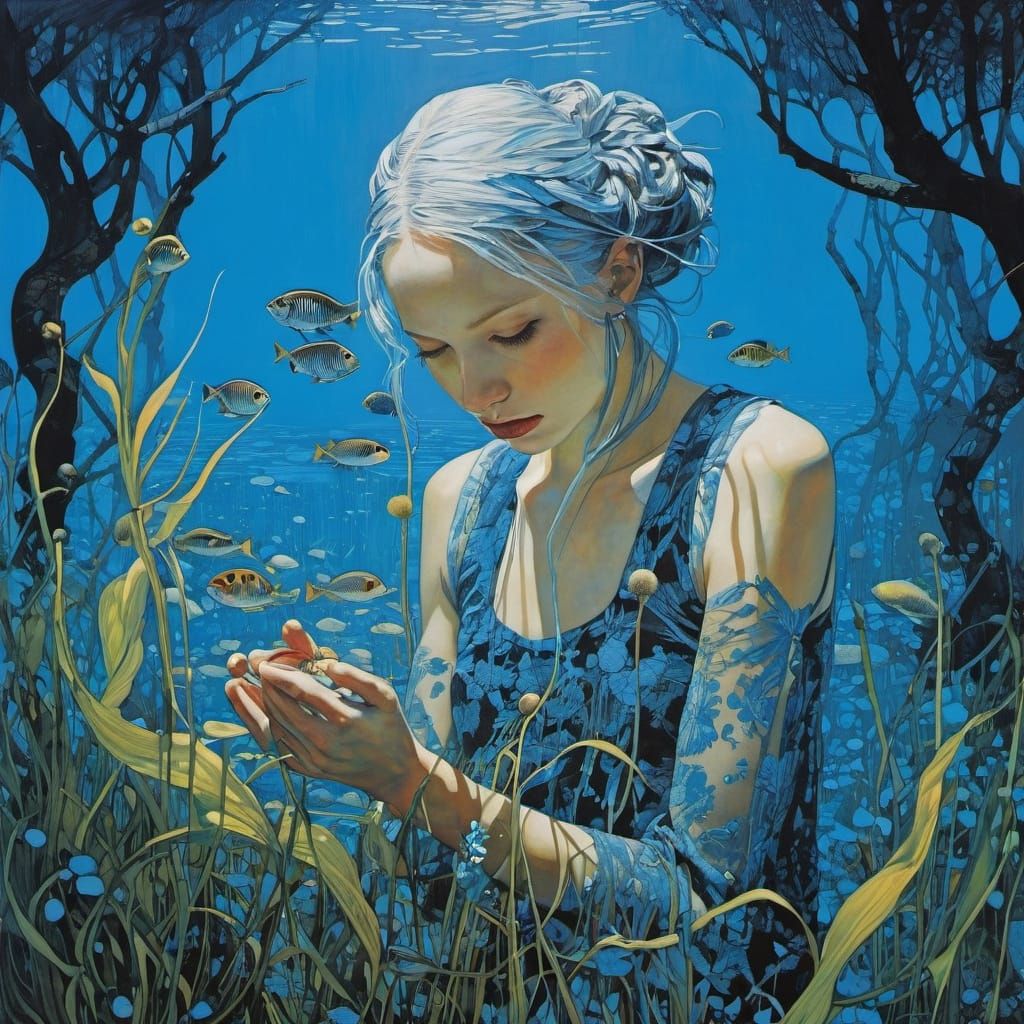 Diverse Artists Blend Styles in Surreal Composition