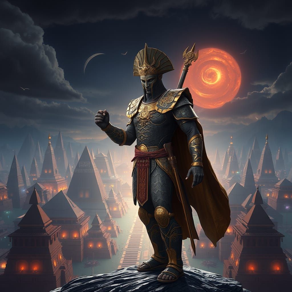 Ancient Warrior in Celestial Armor, Anunnaki Symbols, and My...