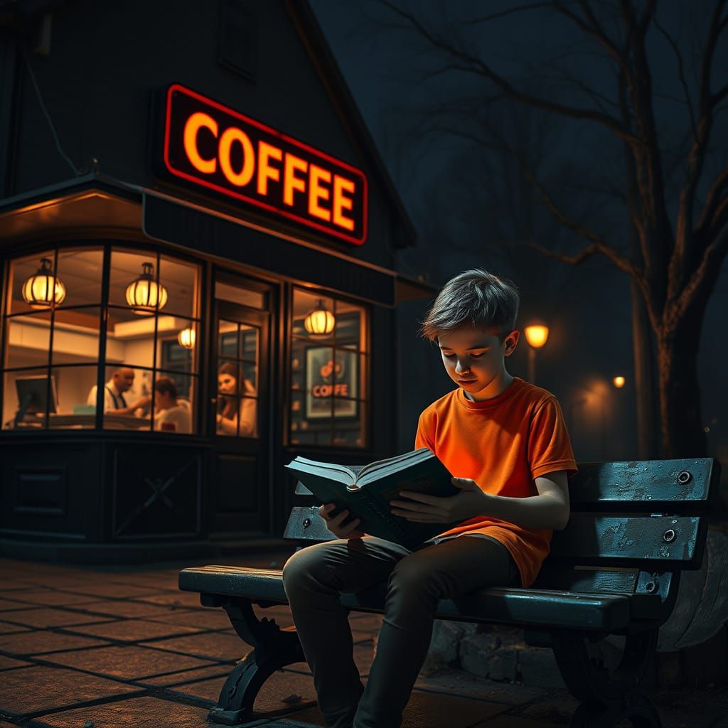 A night near coffeehouse