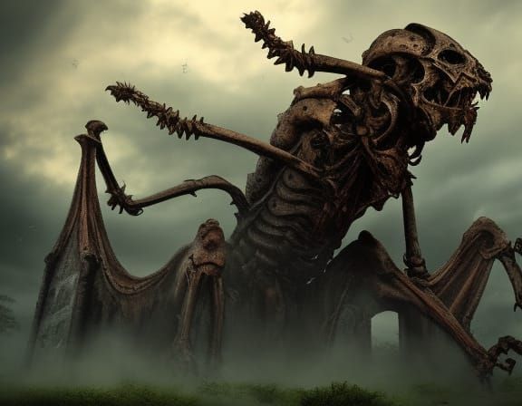 Insectoid Horde Crawls Over Ruined Cemetery