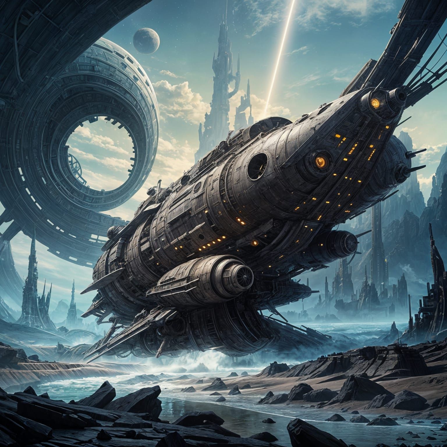 Cosmic Crash in Steampunk Galaxy