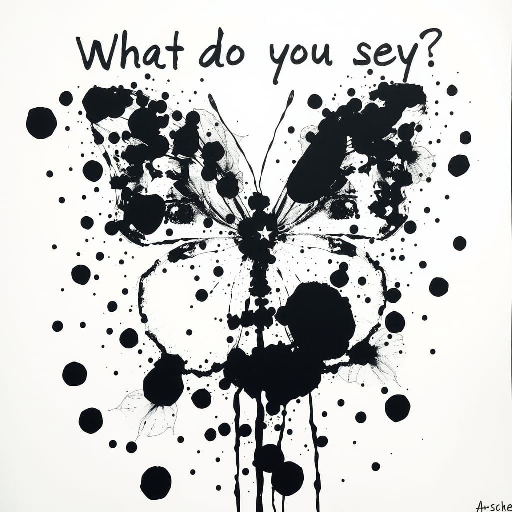 Rorschach Inkblot Painting: What Do You See?