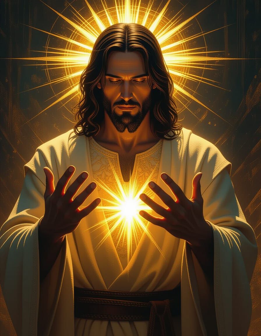 Radiant Jesus Christ Fantasy Concept Art
