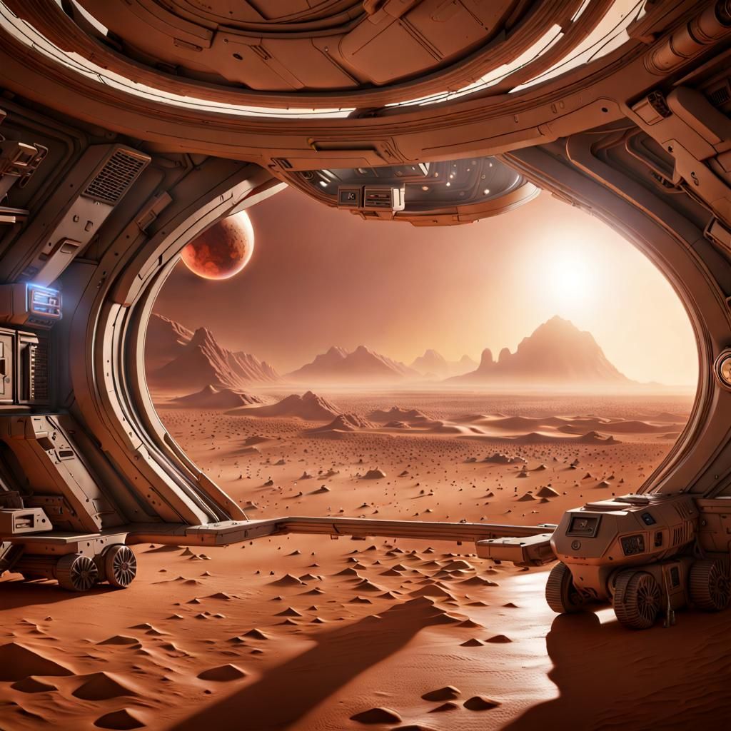 Martian Chronicles Concept Art in 8k Resolution