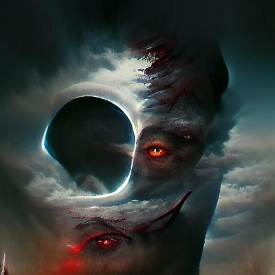 Sinister Eclipse in Dark Fantasy Style