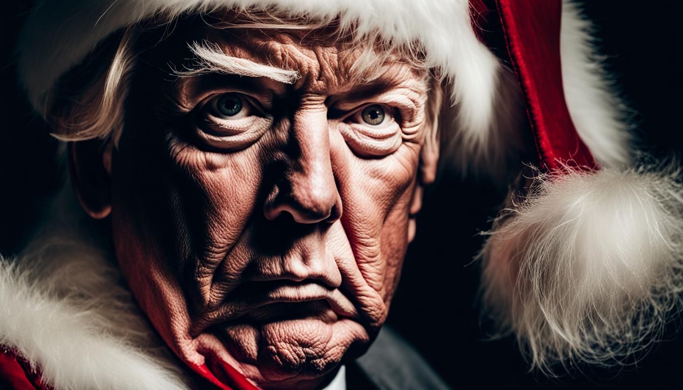 Donald Trump as Santa Claus in Portrait