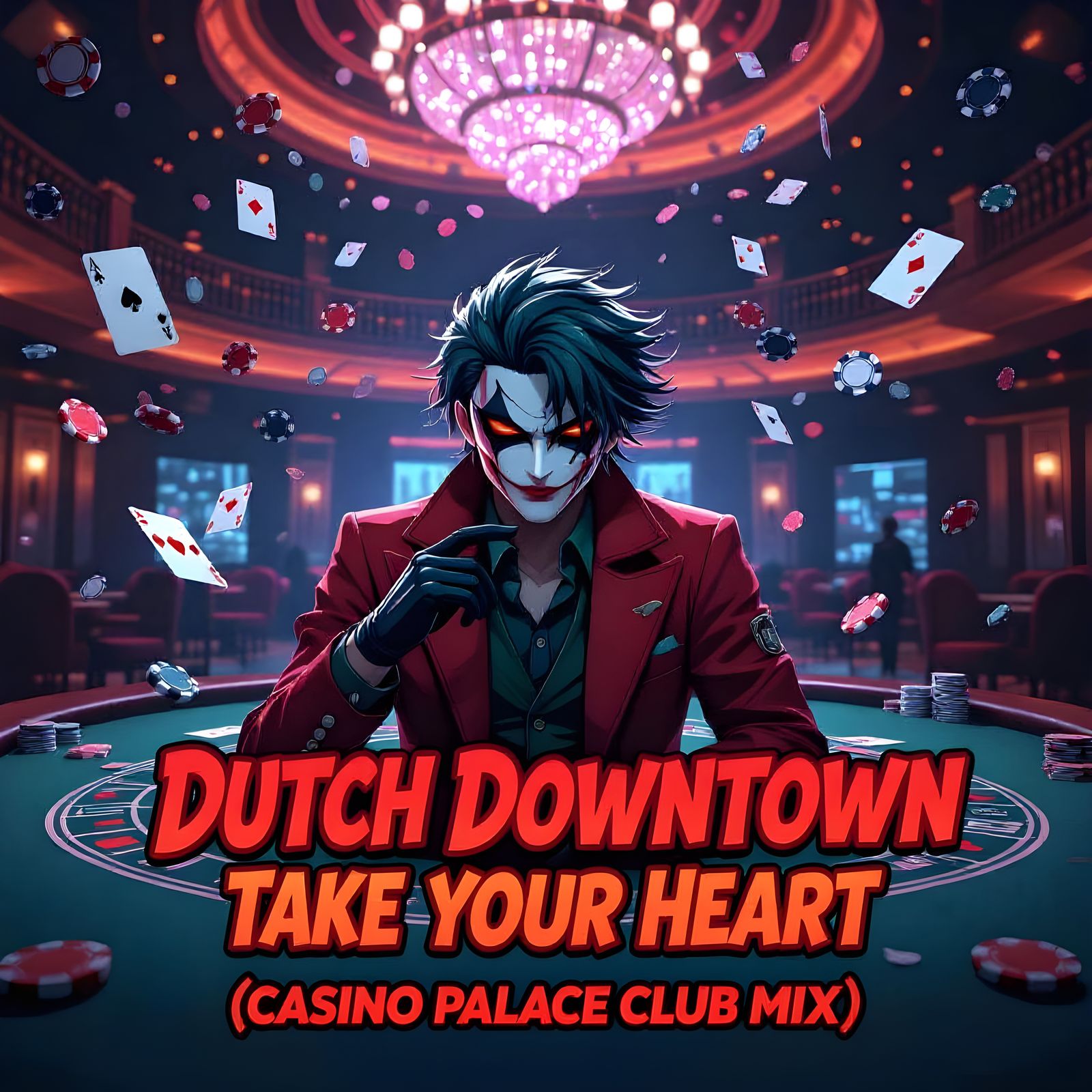 Persona 5 Casino Palace Team in Cyberpunk Style