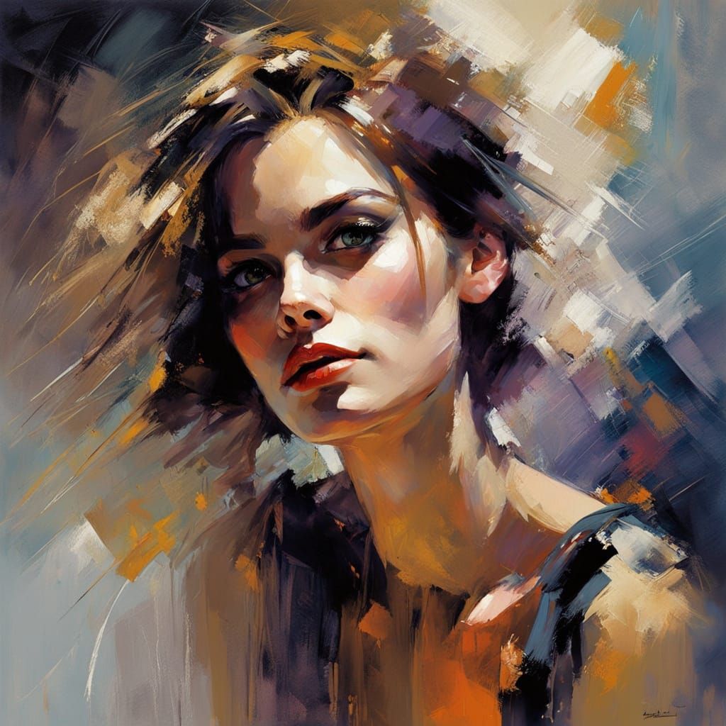 Glitchcore Punk Singer Portrait with Pixelated Distortion