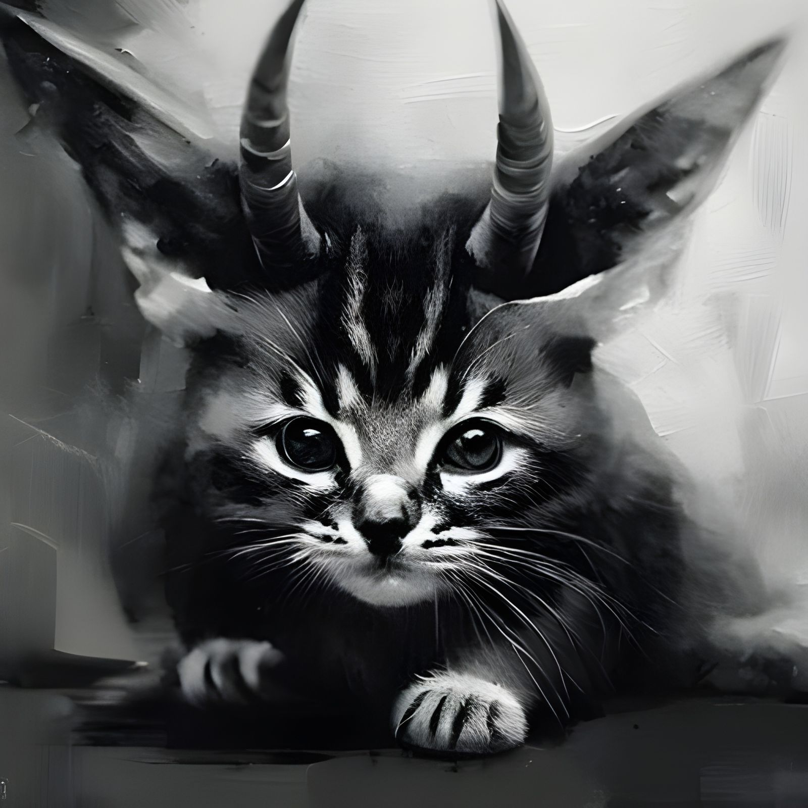 Cyberpunk Cat in Bioluminescent Cityscape