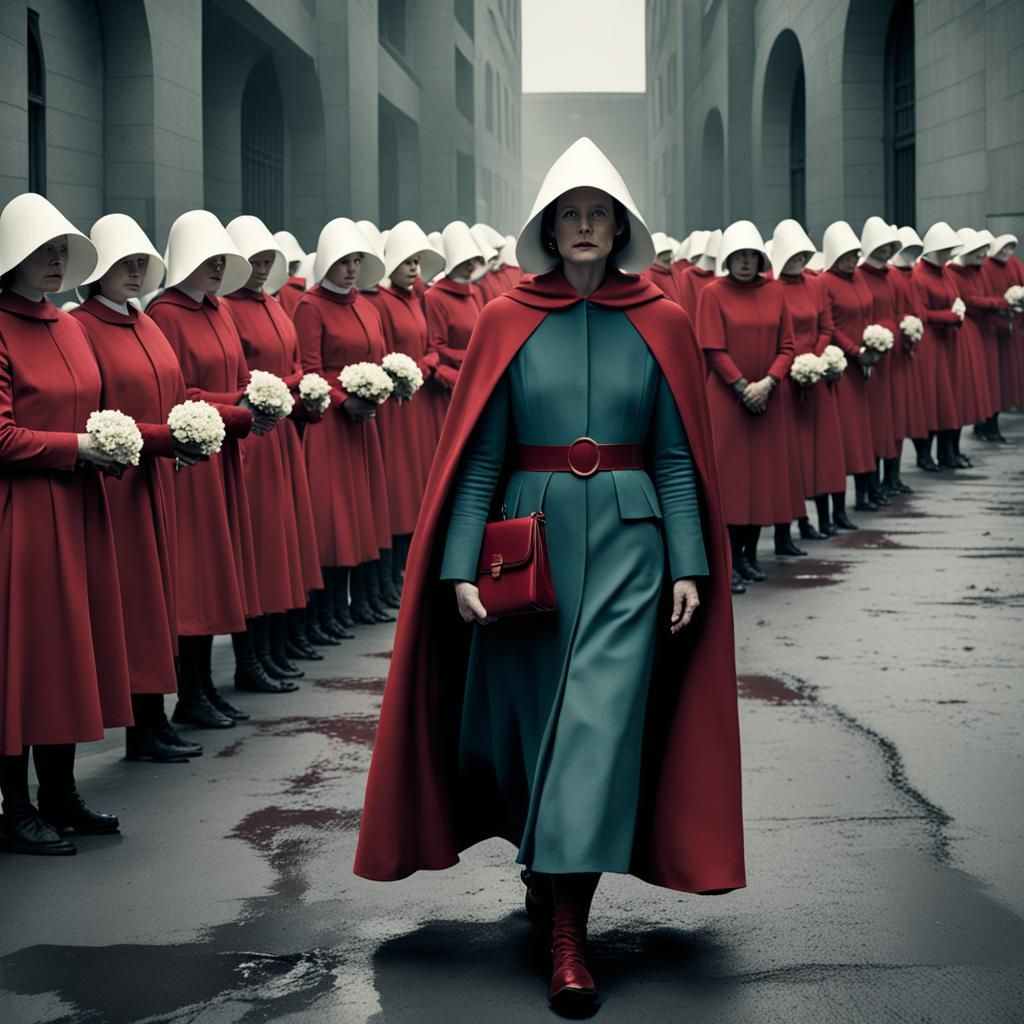 Dystopian Totalitarian State: A Handmaid's Tale Scene