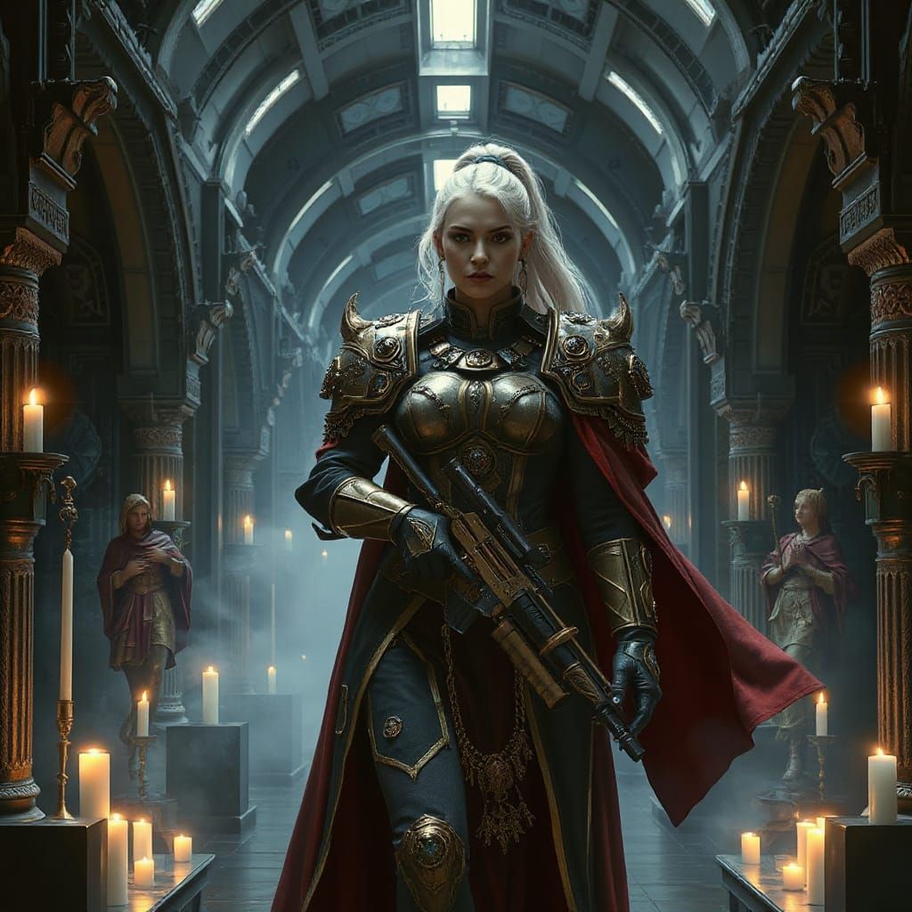 Woman Lord Inquisitor in Ornate Armour