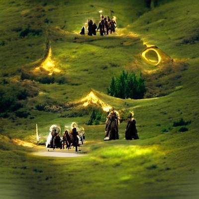 Epic Lord of the Rings Landscape Panorama