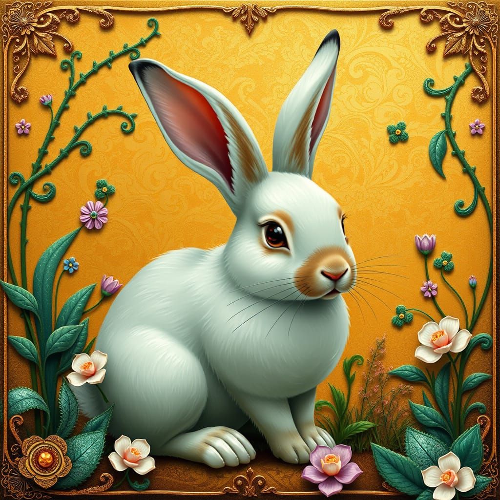 Mint Rabbit Luck Studio Ghibli contrasting colors deep color...