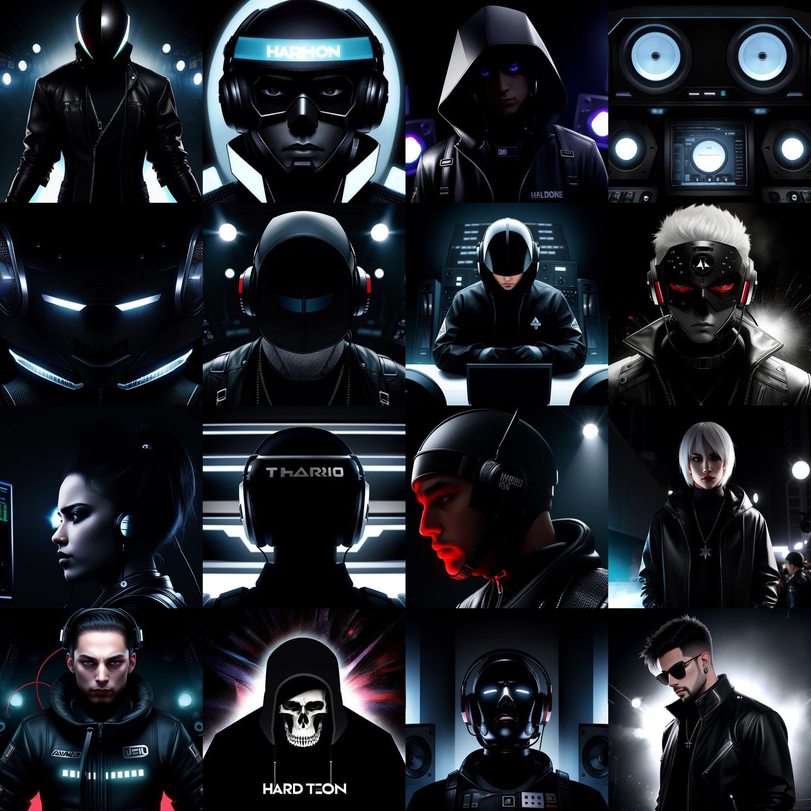 Abstract Hard Techno Visualisation