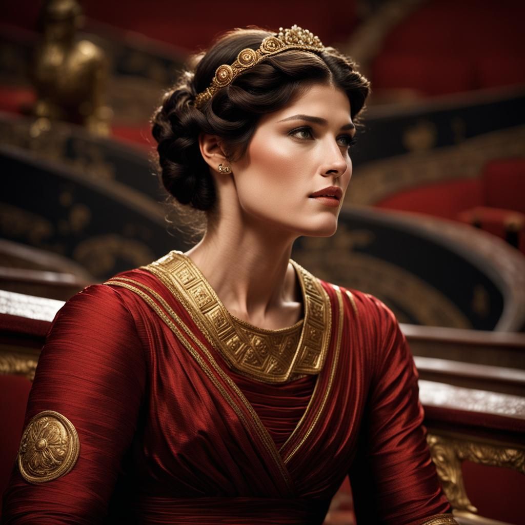 Gemma Arterton as Portia in Roman Colosseum