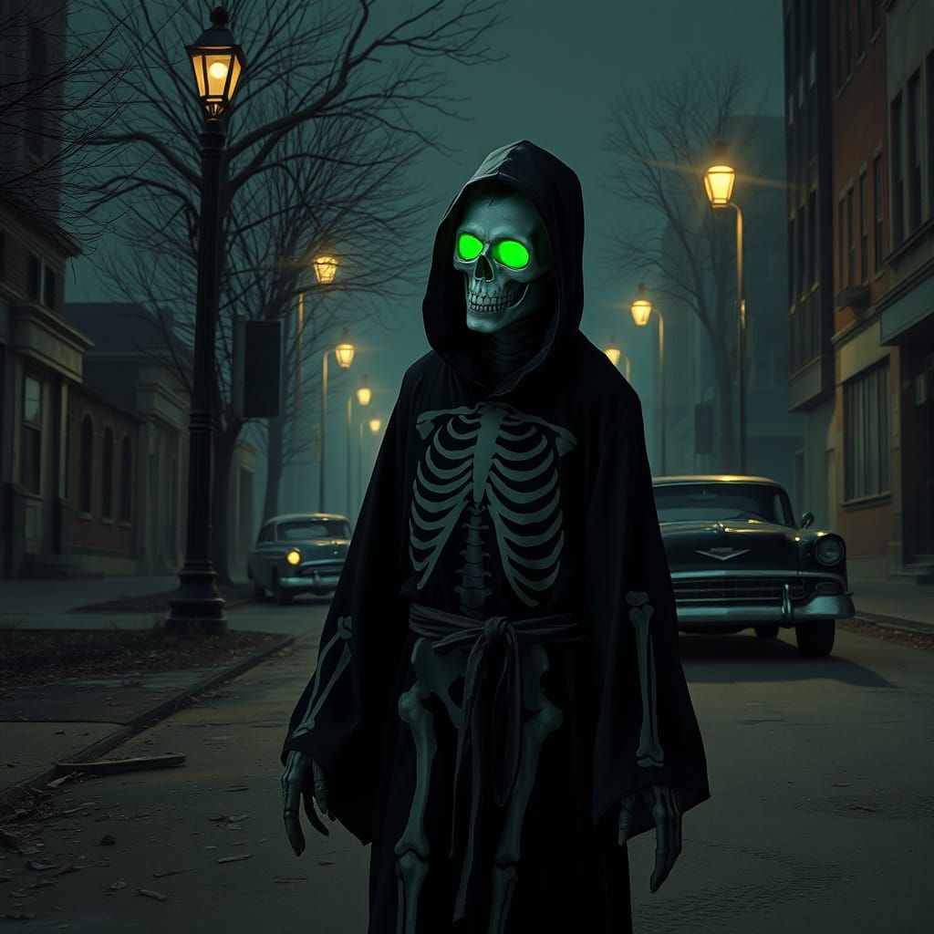 Eerie Teenager Creeps Through Abandoned Dystopian Street