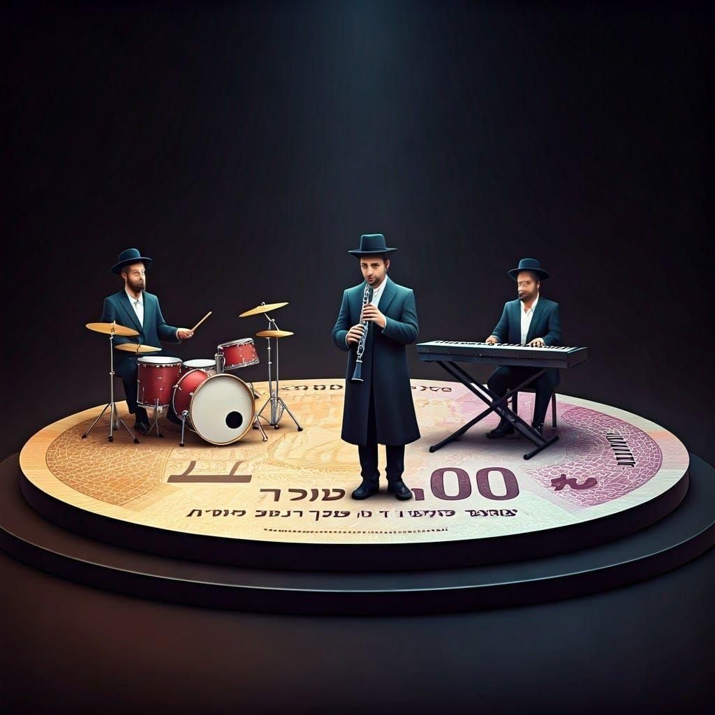 Orthodox Wedding Band on 200 Shekel Stage