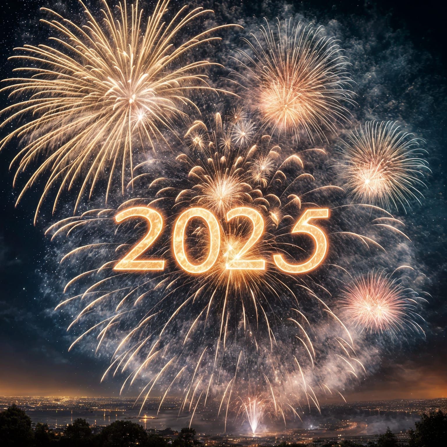 2025 Night Sky Explosion in Cinematic HDR