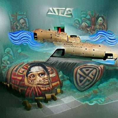 Aztec Submarine Concept Art