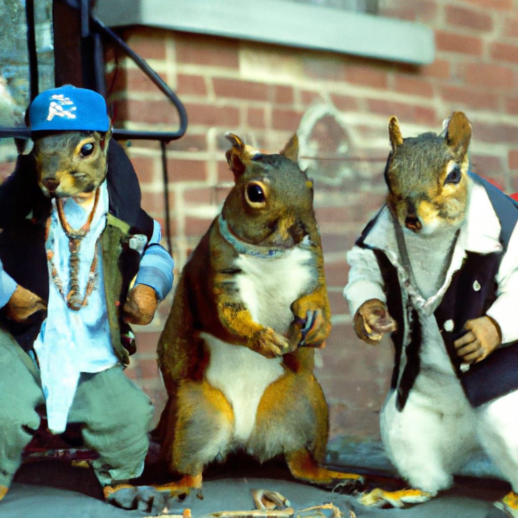 Squirrel Rappers in 1980s NYC: Photojournalism Portrait