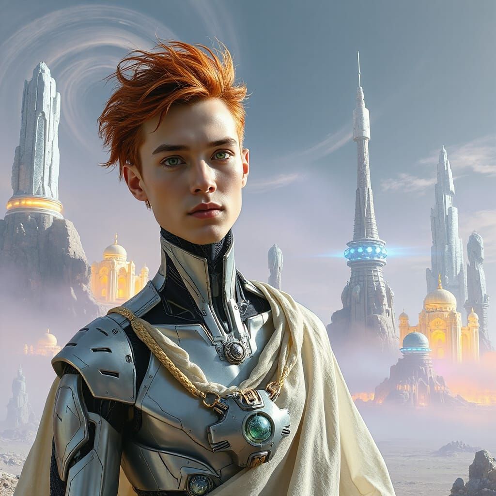 Cyborg in Alien Landscape: Biomechanical Futurism