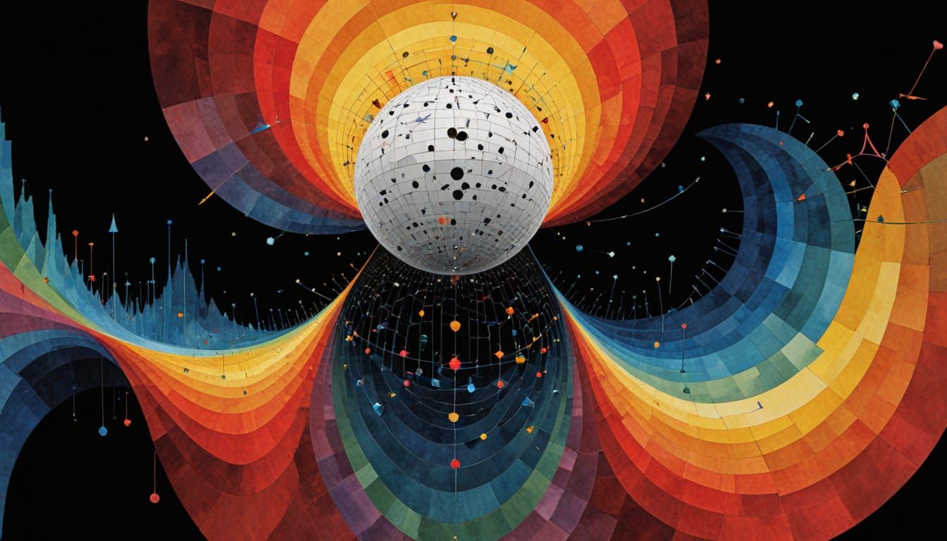 Vortical Disco Ephemera in Whimsical Pointillism