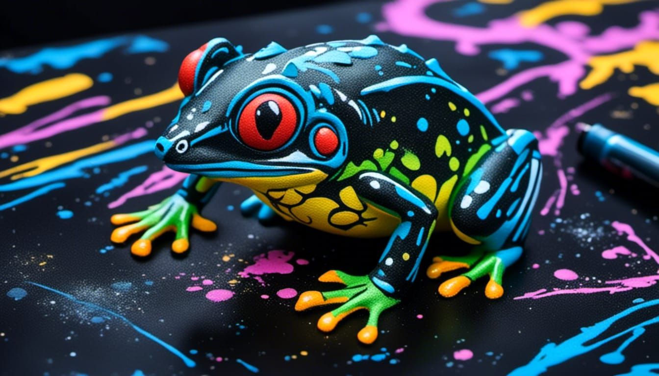 Jungle Love Aerosol Art in Street Art Style